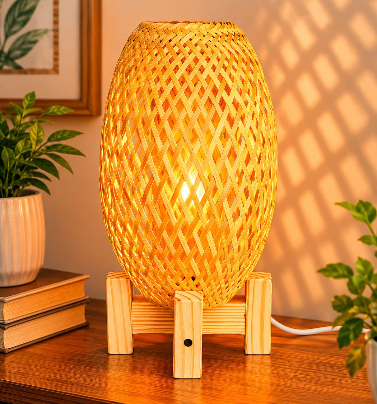 naturehouse CaneGlow Table Lamp-picture-29