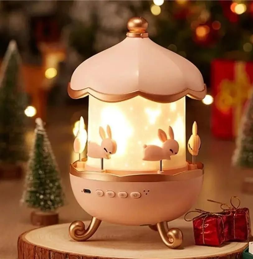 priyanshicorporation Bunny Carousel Night Lamp Night Lamp-picture-10