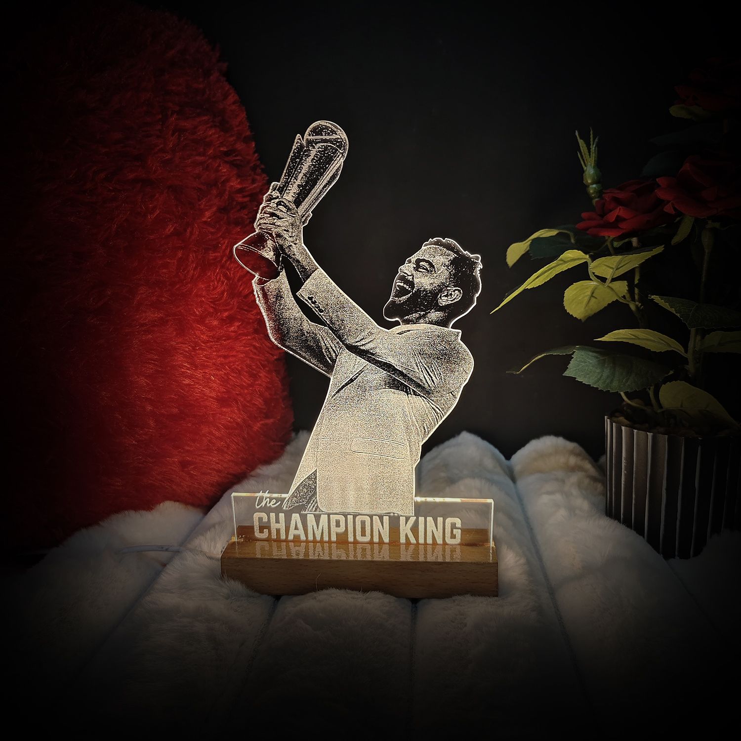 Virat Kohli Champions Trophy Lamp Table Lamp-image-34