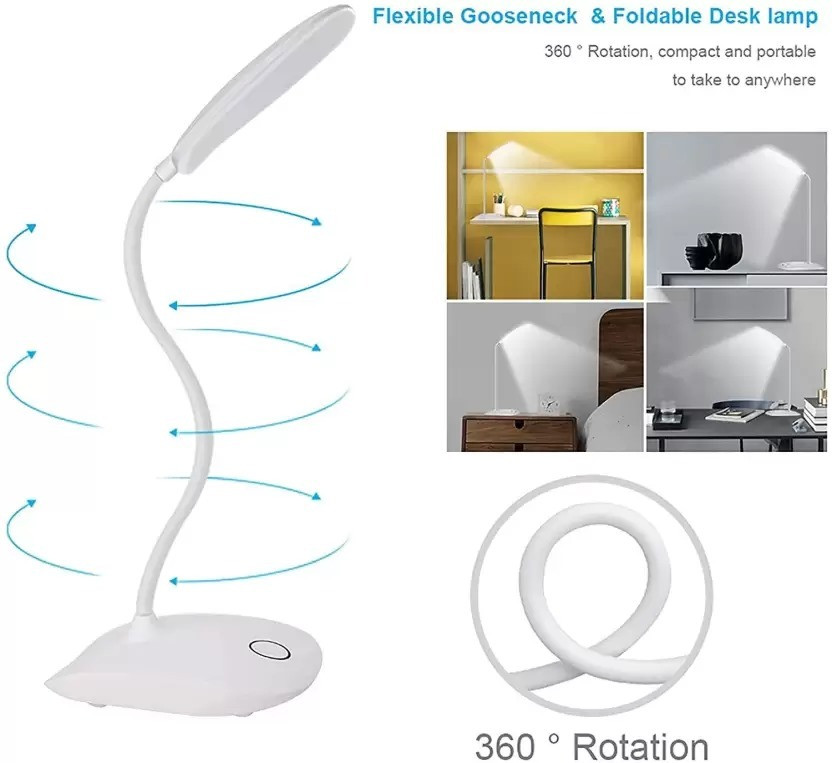 rexburg Powerful Rechargeable Emergency Table Desk Lamp Reading light Study Lamp image 1