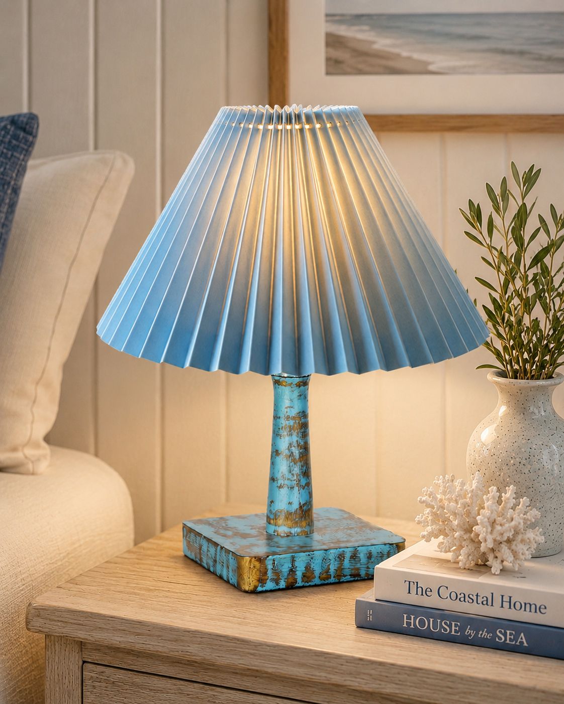 glowhere Kyoto Pleated Wooden Table Lamp | Nordic Bedside & Living Room Decor Light Table Lamp-picture-18