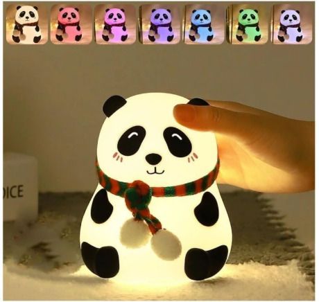 pmw Cute Panda LED Night Lamp for Kids|Tap Control|7 Colour Changing,Kis Night Light Night Lamp-picture-37