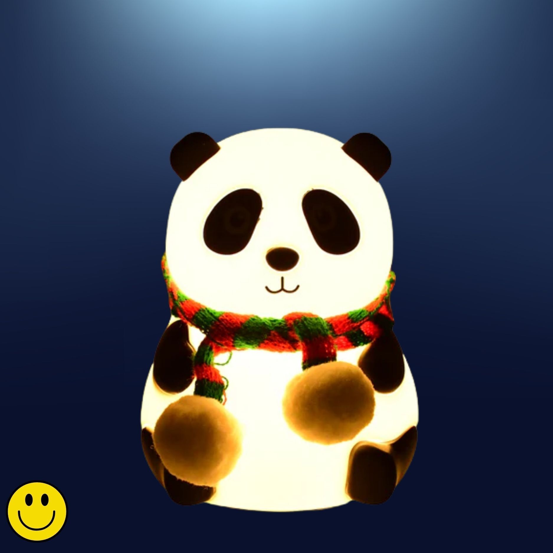 ablue clipper Rechargeable Silicone Panda Night Light, 7 Color Changing Lamp for BedroomQ397 Night Lamp-picture-10