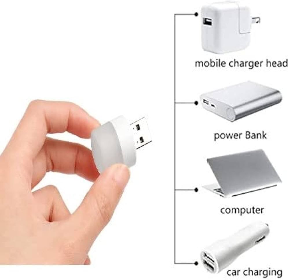 USB plug & Play Energy efficient LED light /Emergency light X5.342 (Pack of 5) LED Lantern