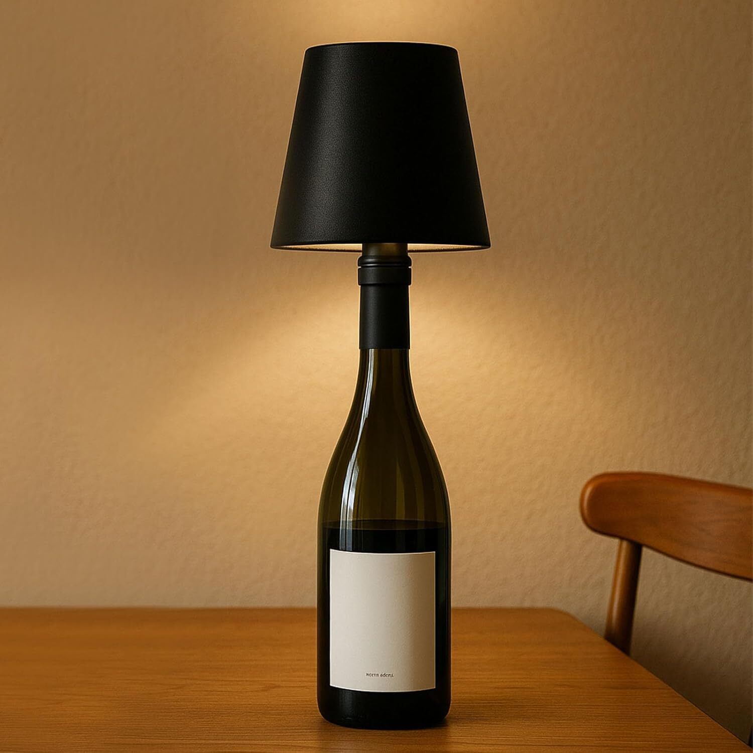3 Colour Temperature Wireless Bottle Lamp Shade Dimming Light Lamp Table Lamp-image-5