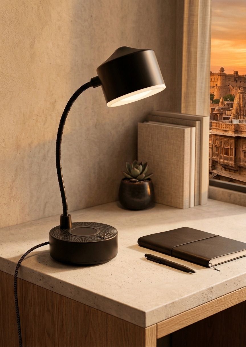 k2 lights Flexible Gooseneck LED Table Lamp USB | Black Study Desk & Bedside Reading Light Study Lamp-picture-10
