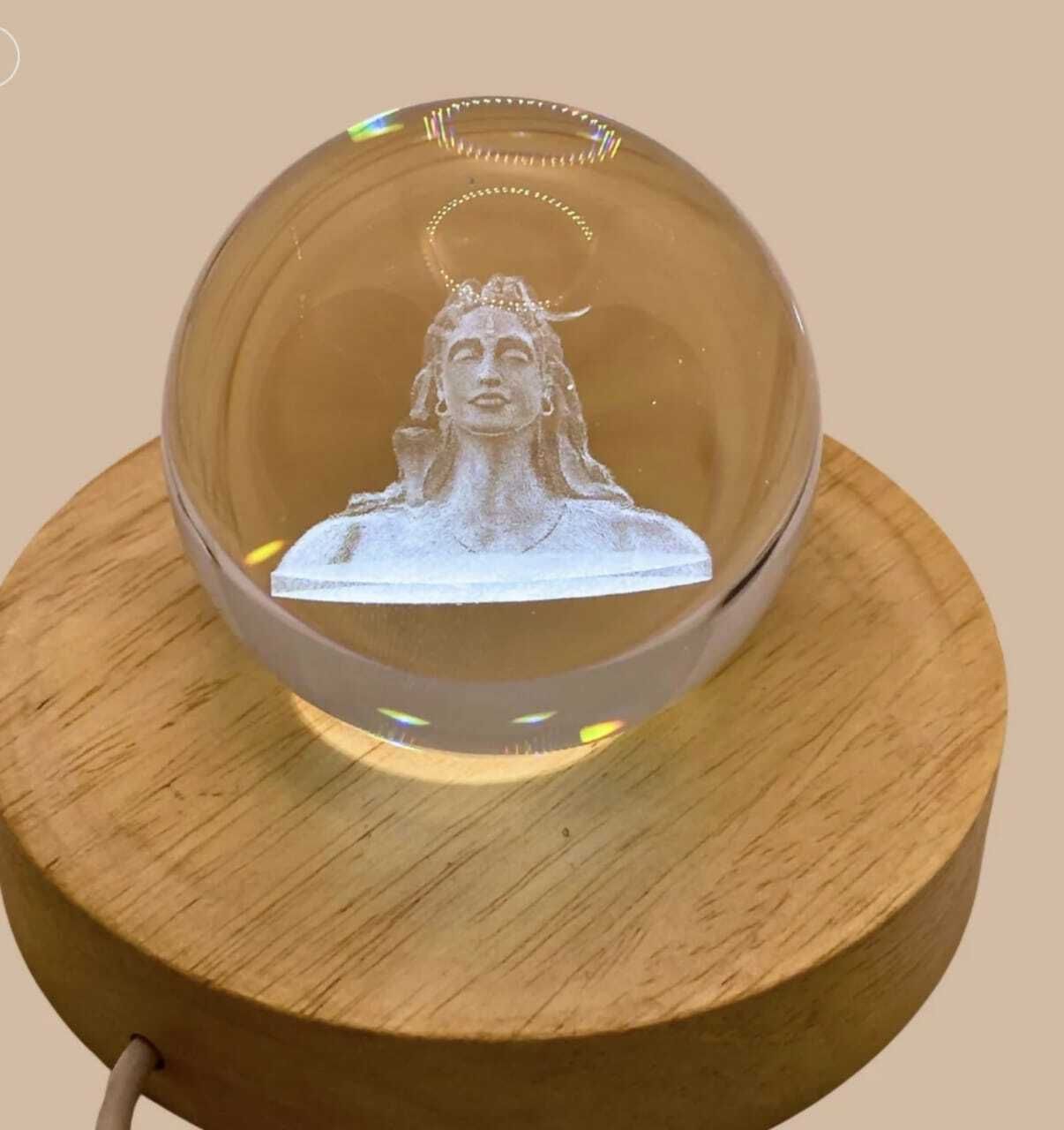 3D CRTYSTAL SHIVA LED NIGHT LAMP FOR HOME,POOJA SPACE & OFFICE Night Lamp-image-16