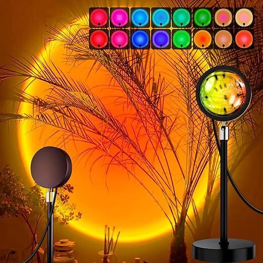 Sunset Lamp with Remote Color Changing Sunlight lamp for Photography Night Lamp-image-18