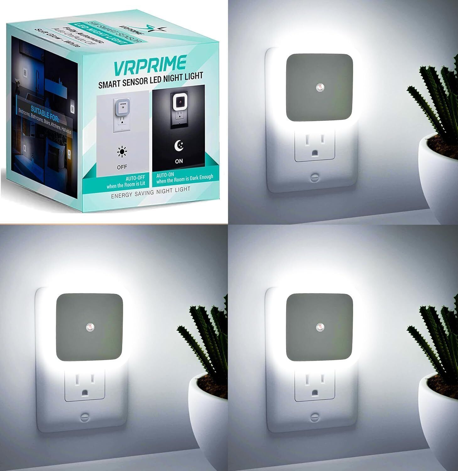 VRPRIME Night Lamp Sensor Light for Bedroom Bed Side Home |Smart Automatic ONOFF LED Smart Sensor Light-image-24