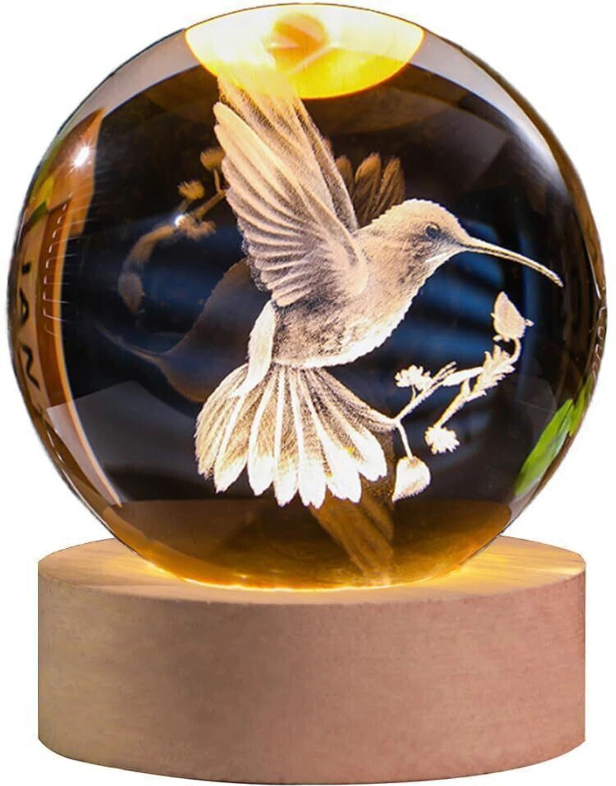 fsa enterprise Hummingbird 3D Crystal Ball LED Lamp Table Lamp-picture-13