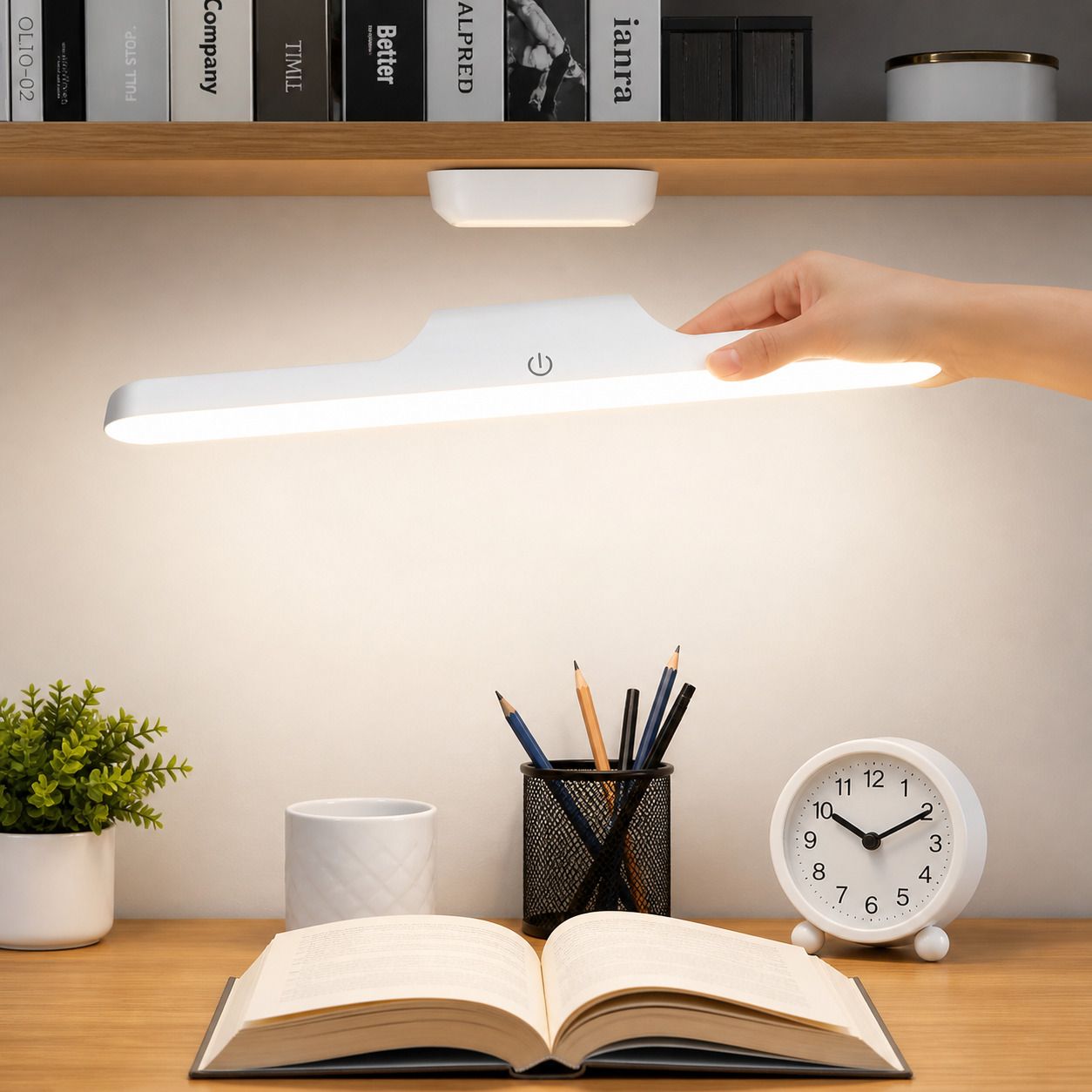krishavworld Rechargeable LED Light |3 Modes | USB Stick-On Lamp for Cabinet, Desk & Kitchen Study Lamp-picture-10