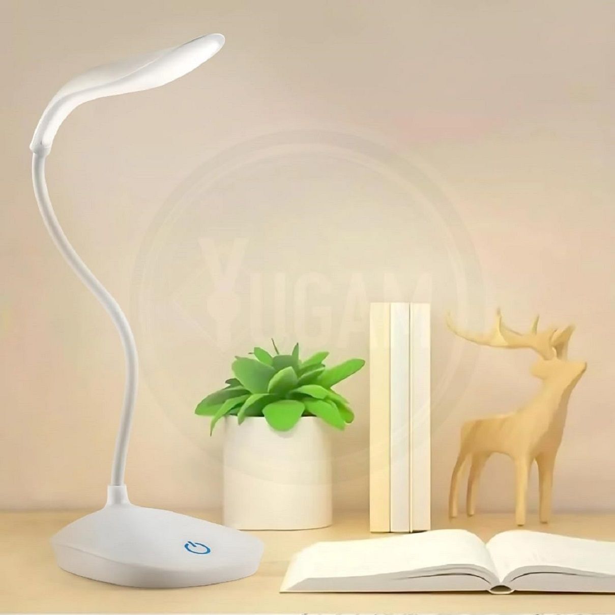 LED Rechargeable Table Lamp Study Lamp (40 cm, White) Study Lamp-image-7