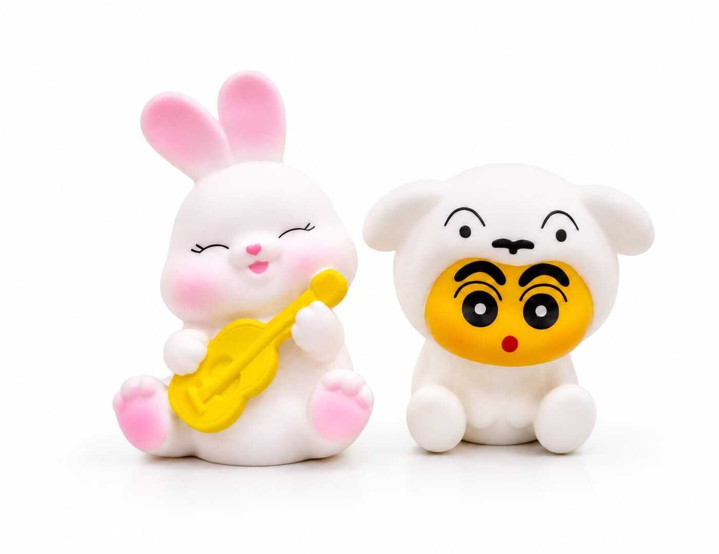 msfashion Mini Cute Bunny Guitar Shinchan LED Night Lamp Combo Table Lamp-picture-43
