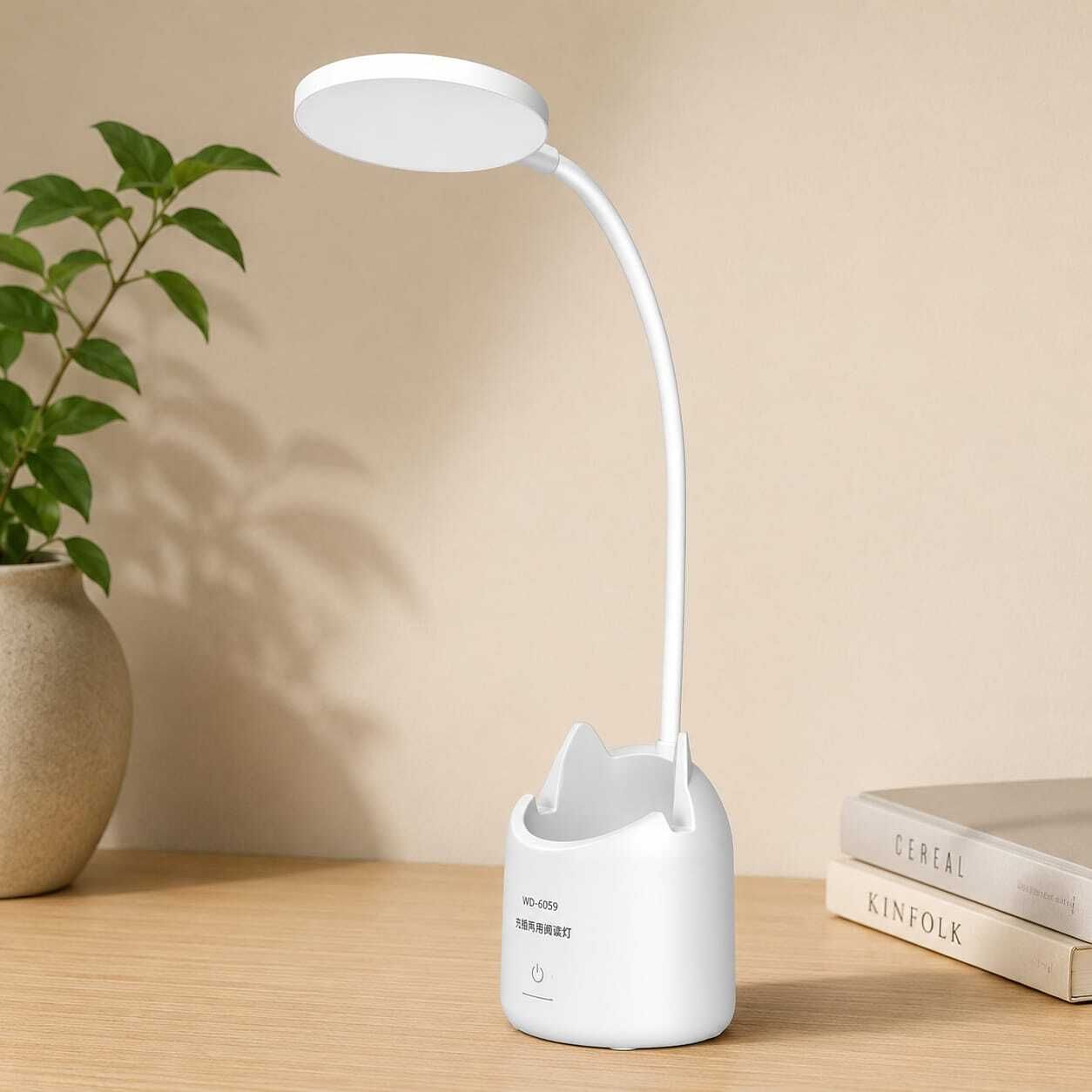 avglassstore 3 Colour Mode Rechargeable, Flexible Gooseneck LED Study/Desk Study Lamp-picture-34