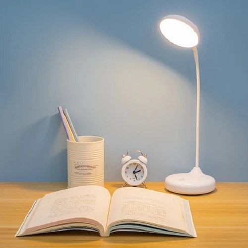 akr 360 Degree Flexible Neck, Touch Switch Rechargeable Eye Protection Desk Lamp Study Lamp-picture-6