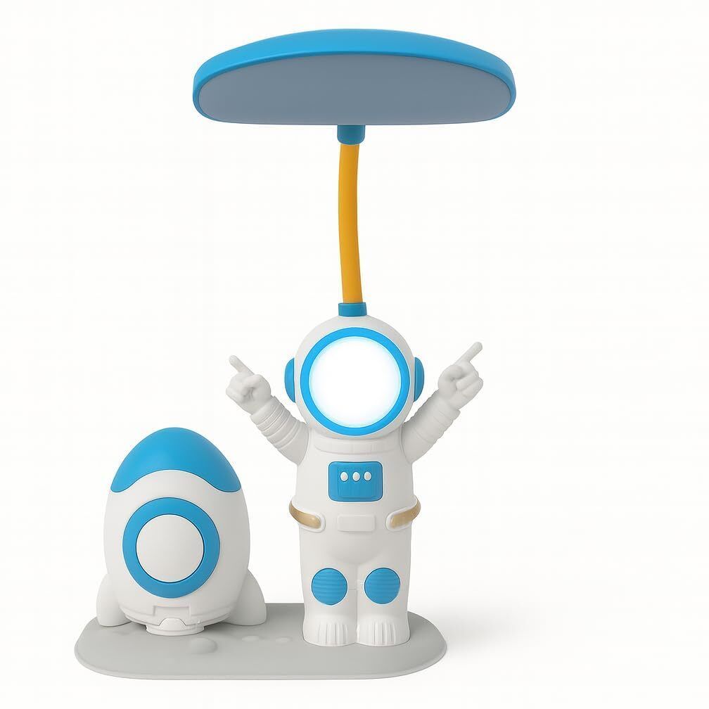 lipzie Astronaut Rocket LED Desk Lamp with Pen Holder & Sharpener, Study Table Lamp Study Lamp-picture-11