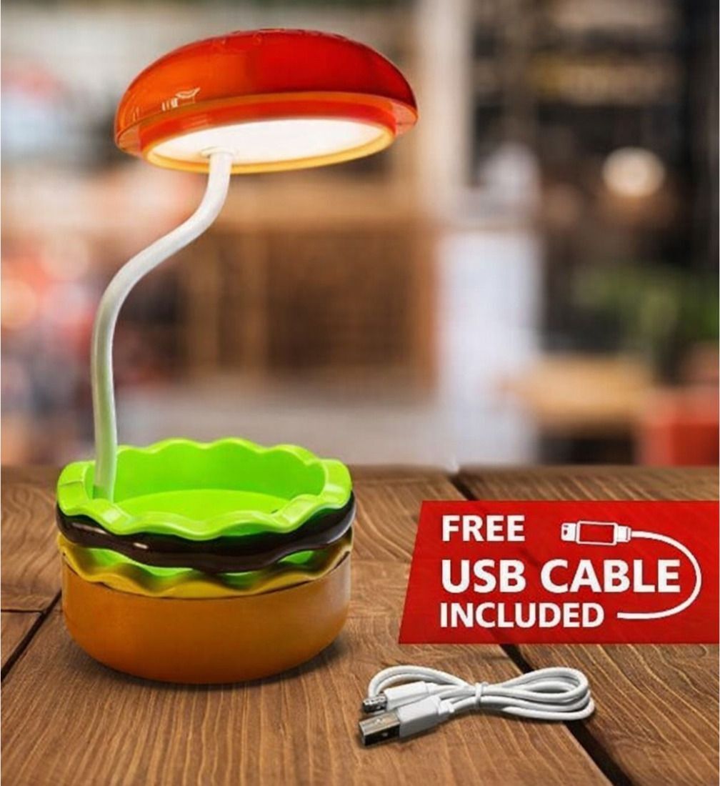 1PC Burger Shape USB LED Desk Lamp Study Lamp-image-25