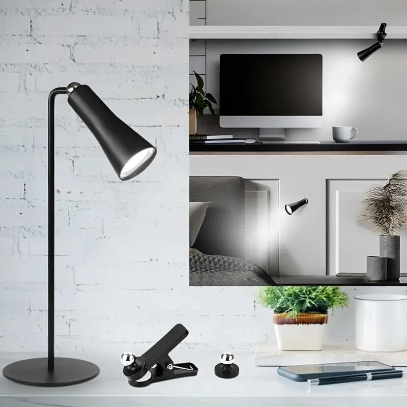 trivyom 4 In 1 Magnetic Detachable Lamp with Clip, Wall Mount & Stand Study Lamp-picture-11