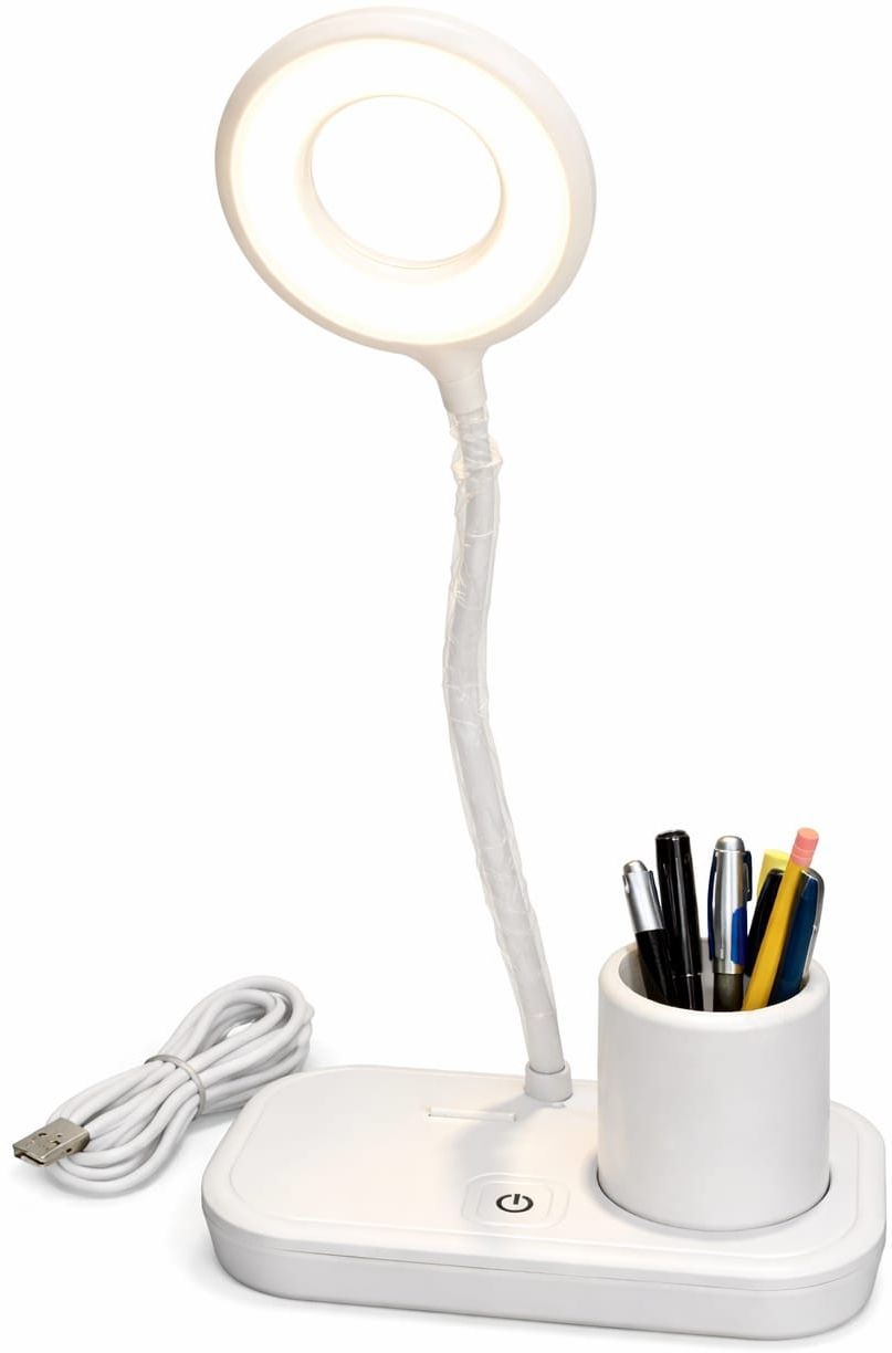 LED Table Lamp with Pen Holder, Touch Control, USB Rechargeable Study Lamp Study Lamp-image-34