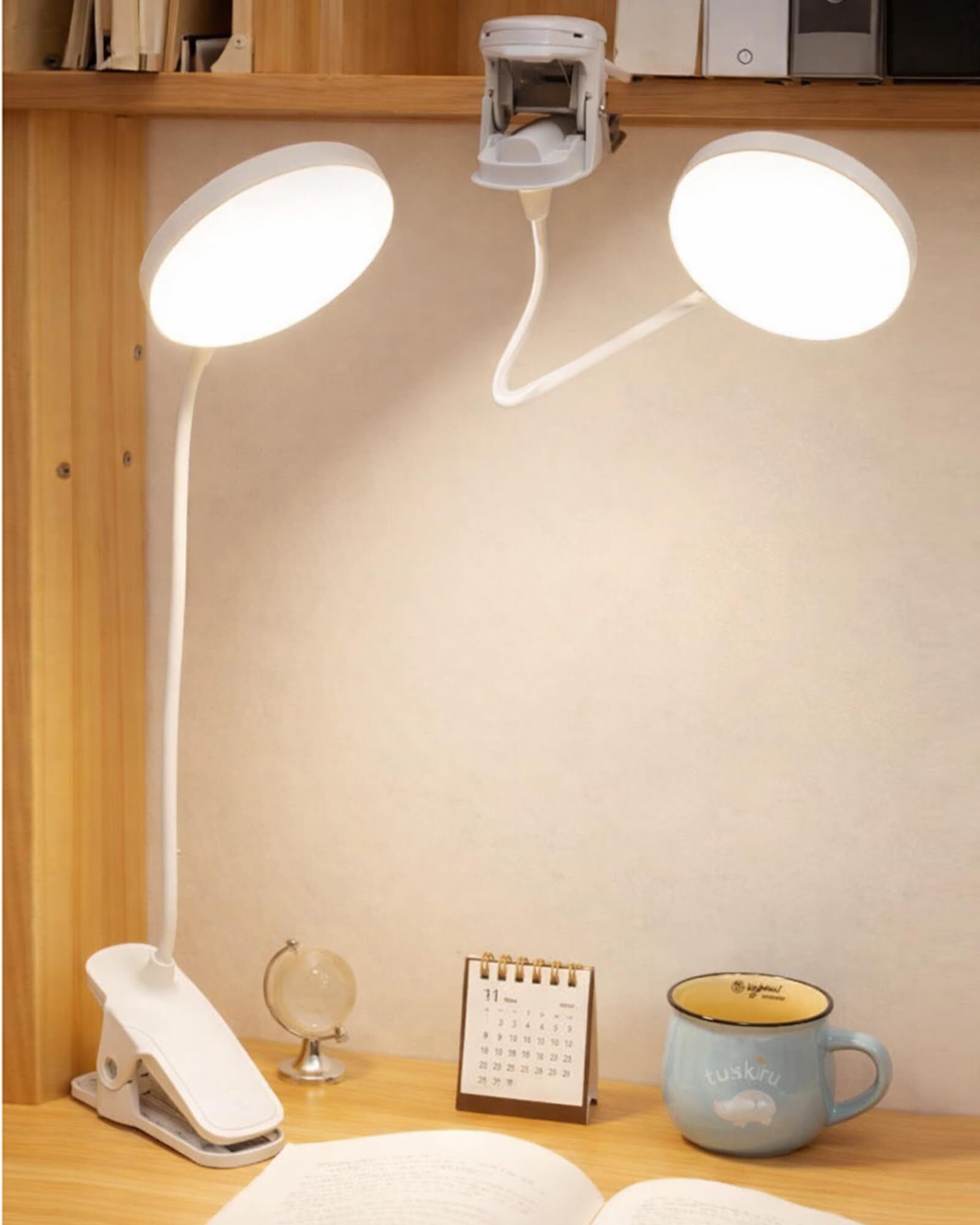 homesake LED Wall Clip Lamp 3 Brightness Touch Flexible Gooseneck Study Light Study Lamp-picture-34