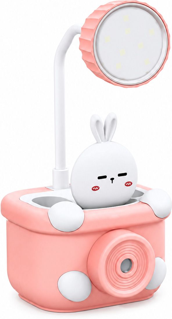 trenndivaa Pink Bunny LED Desk Lamp With Pen Holder Cute Study Table Light Organizer Study Lamp-picture-12