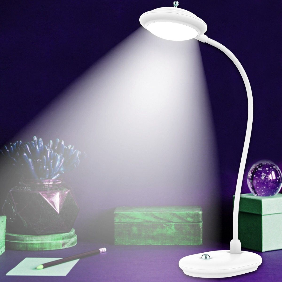 pick ur needs Lithium Battery Rechargeable LED Touch On/Off Uniqe Switch Touch Dimmer Table Lamp Study Lamp-picture-40