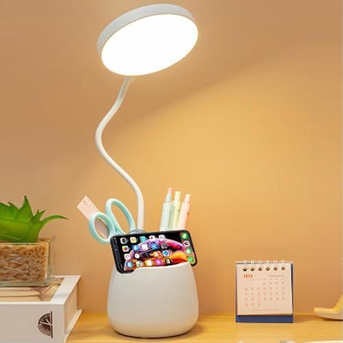 taskbright 3 in 1 LED Desk Light with Mobile Holder & Pen Stand for Office Table Study Lamp-picture-35