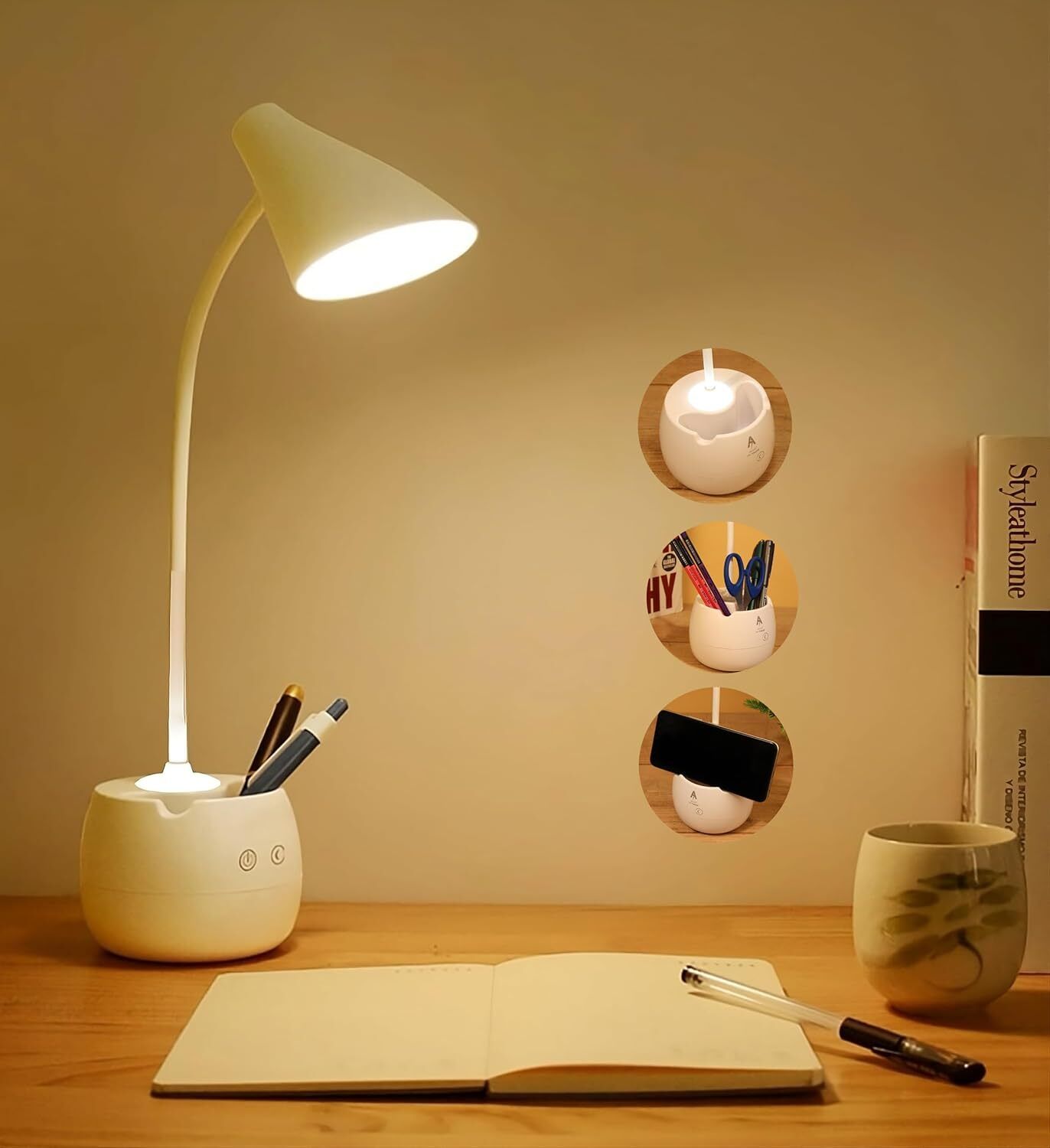 Touch Switch Desk & Night Study Lamp For Children Reading & Office Use Study Lamp-image-8