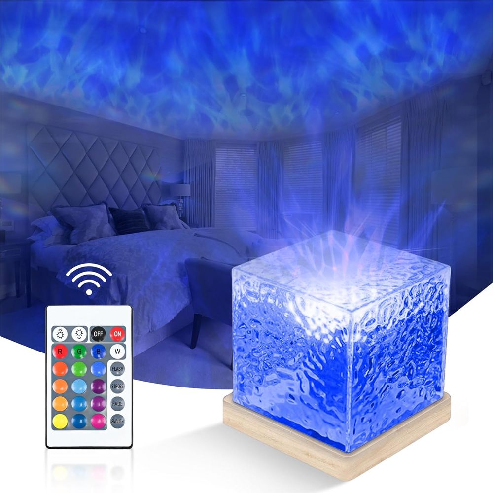 LED Water Ripple Ambient Night Light USB Crystal Table Lamp RGB 16 Color Night Lamp-image-18
