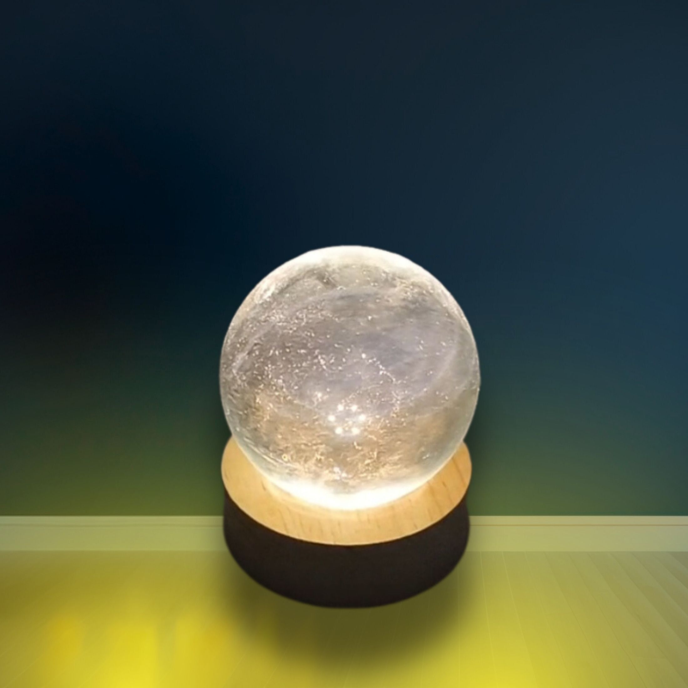 ablue clipper 3D USB Crystal Ball Night Lamp Light Transparent Sphere for Home Night Lamp Night Lamp-picture-24