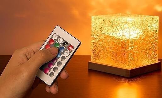 BSVR 3D Ocean Wave Projector Lamp Romantic LED Night Light With Remote_542 Table Lamp-image-29