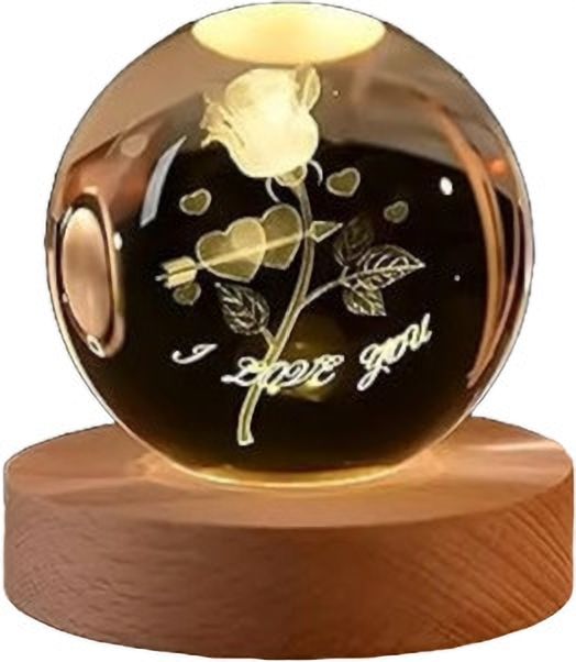 3D Night Table Study Lamp With Wooden Base & USB Cable Switch, Party Decoration Night Lamp-image-41