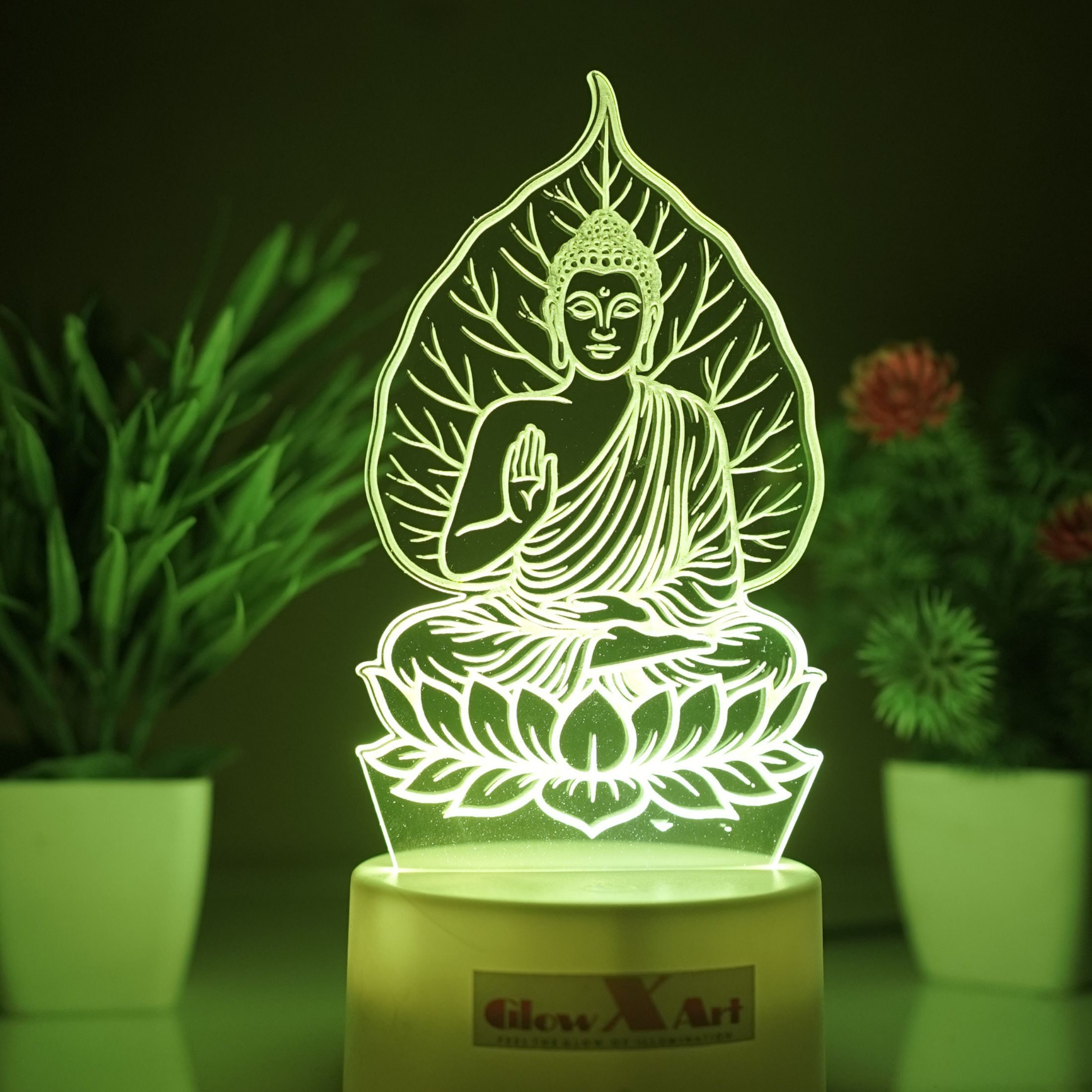 glow x art Buddha 3D Illusion LED Lamp Study Lamp-picture-33