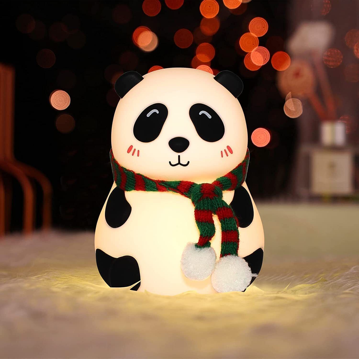 Panda Light toy for Kids, LED Tap Fun Lamp for Kids Room, Rechargeable Lamp - 15 cm