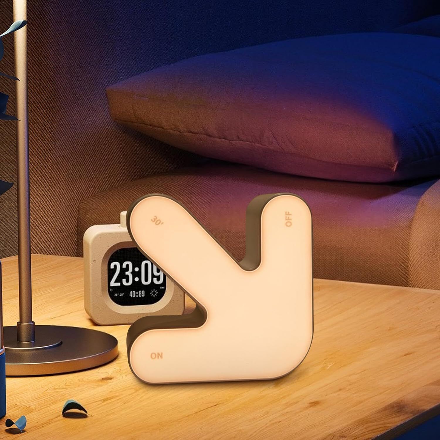 darkfish Rechargeable Tap Control RGB Arrow LED Night Lamp with Touch ,Eye Protection Study Lamp-picture-6
