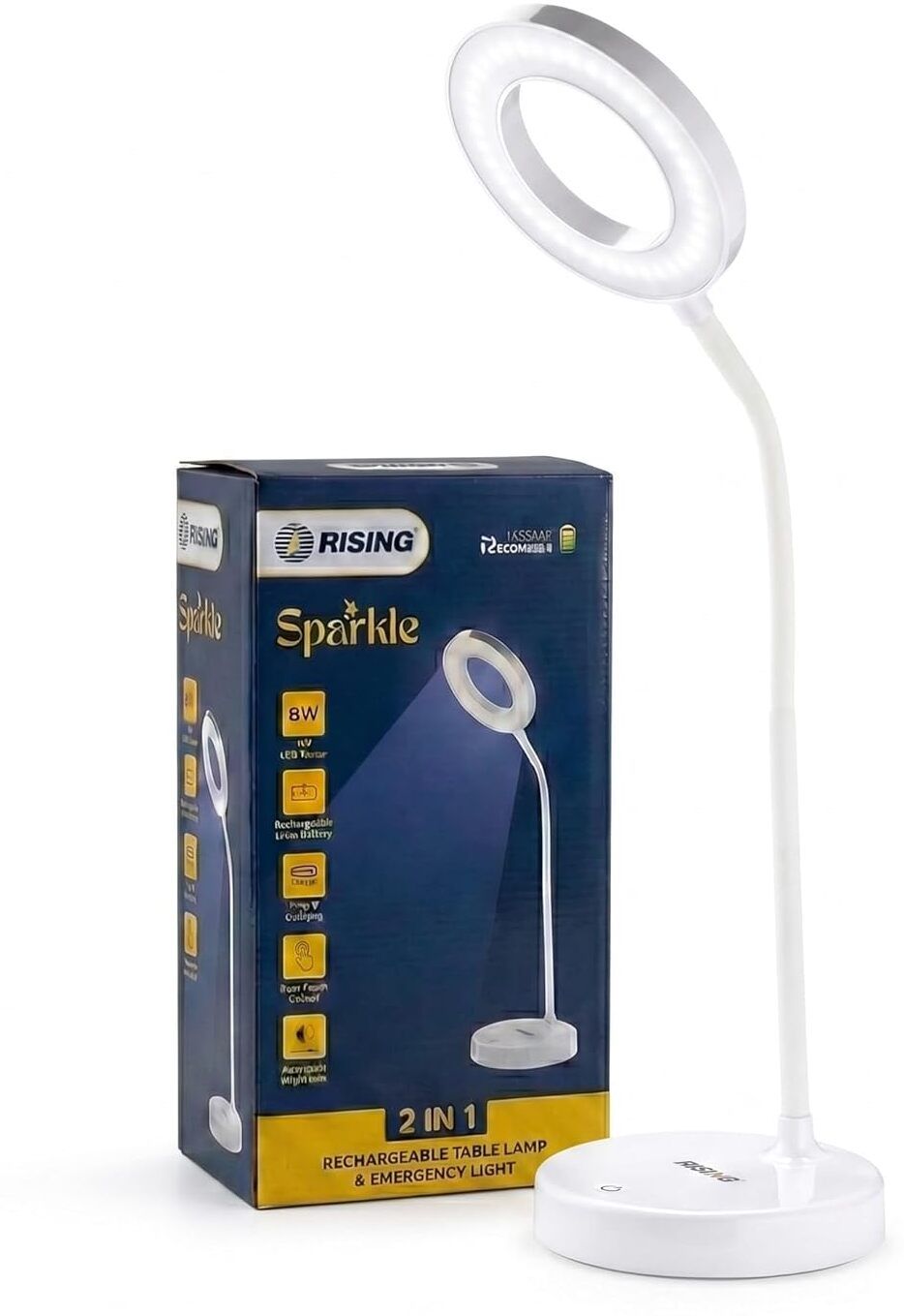 3 Colour Mode Rechargeable 8W LED Study/Desk Table Lamp Table Lamp-image-49