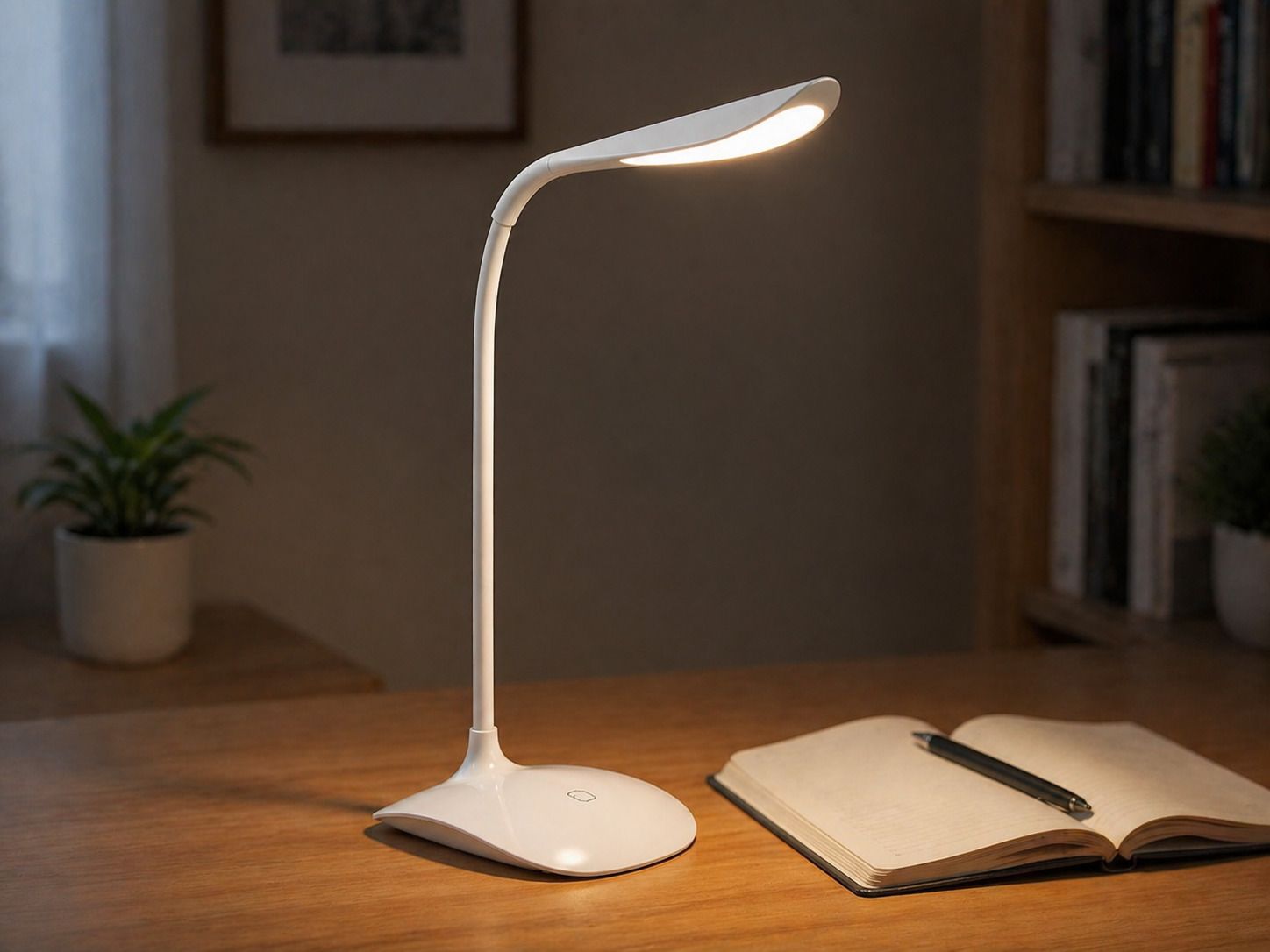 hellglanz Rechargeable LED Desk Lamp with Flexible Gooseneck 3 Level Brightness Study Lamp-picture-30