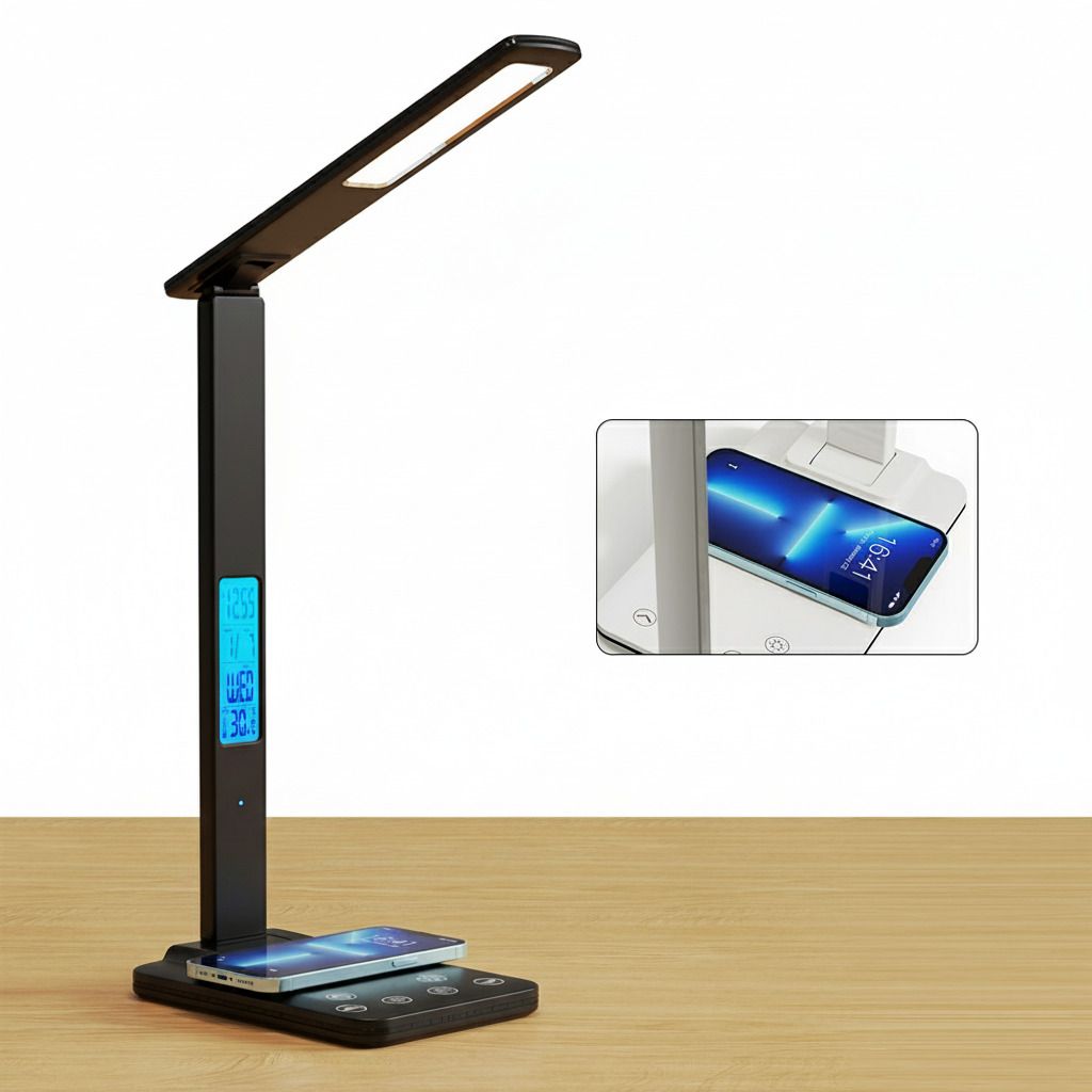 vgmax LED Desk Lamp with 15W Wireless Charger & USB Port Study Lamp-picture-1