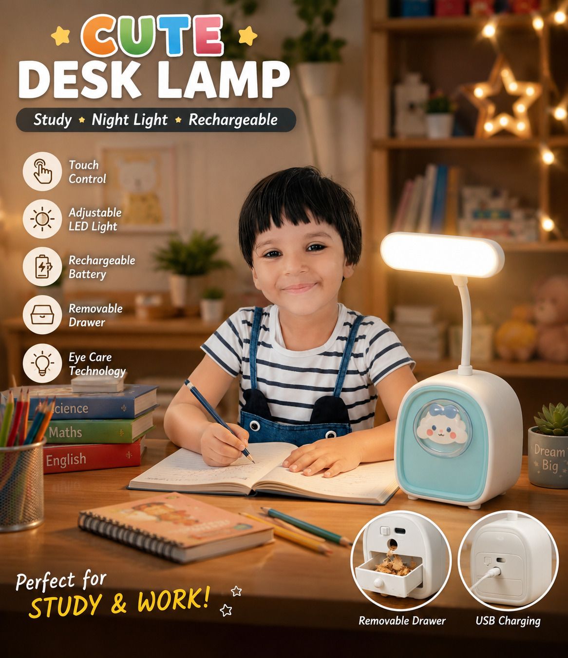 ms elegantkart Cute Cat desk lamp Study Lamp-picture-42