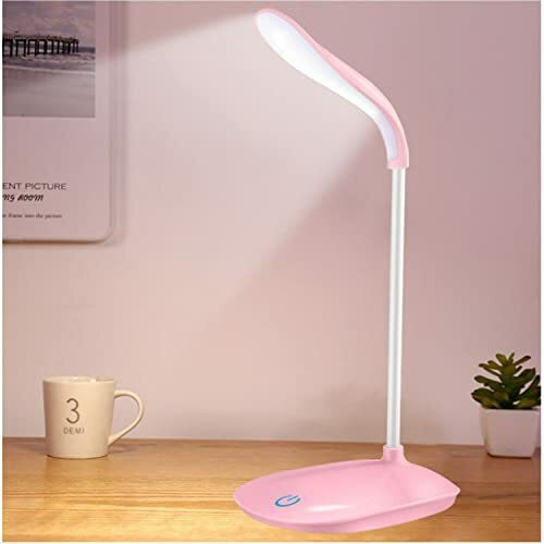 akr Rechargeable LED Touch On Off Switch Student Reading Dimmer Study Lamp image 1