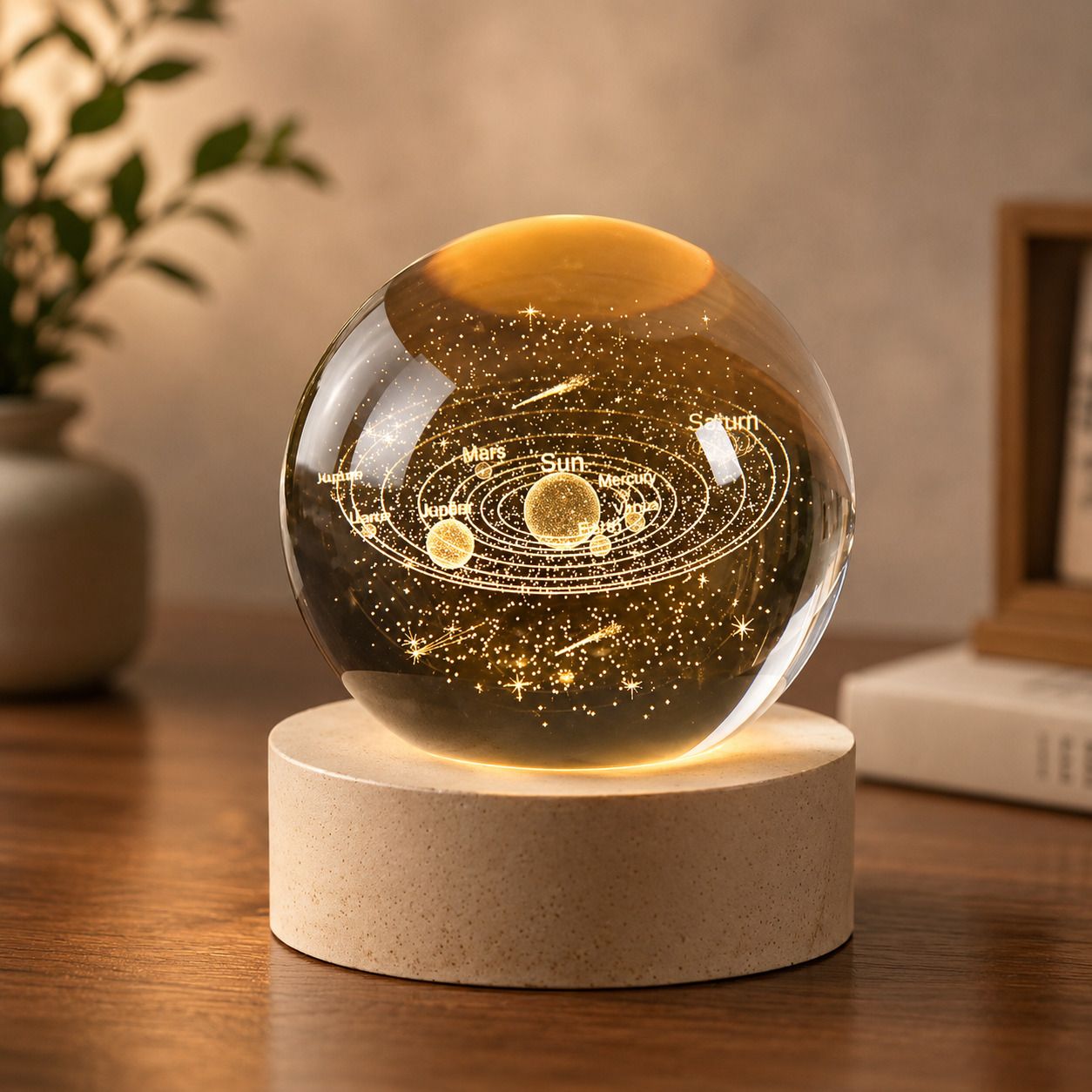3D Solar System Crystal LED Night Lamp Table Lamp-image-14