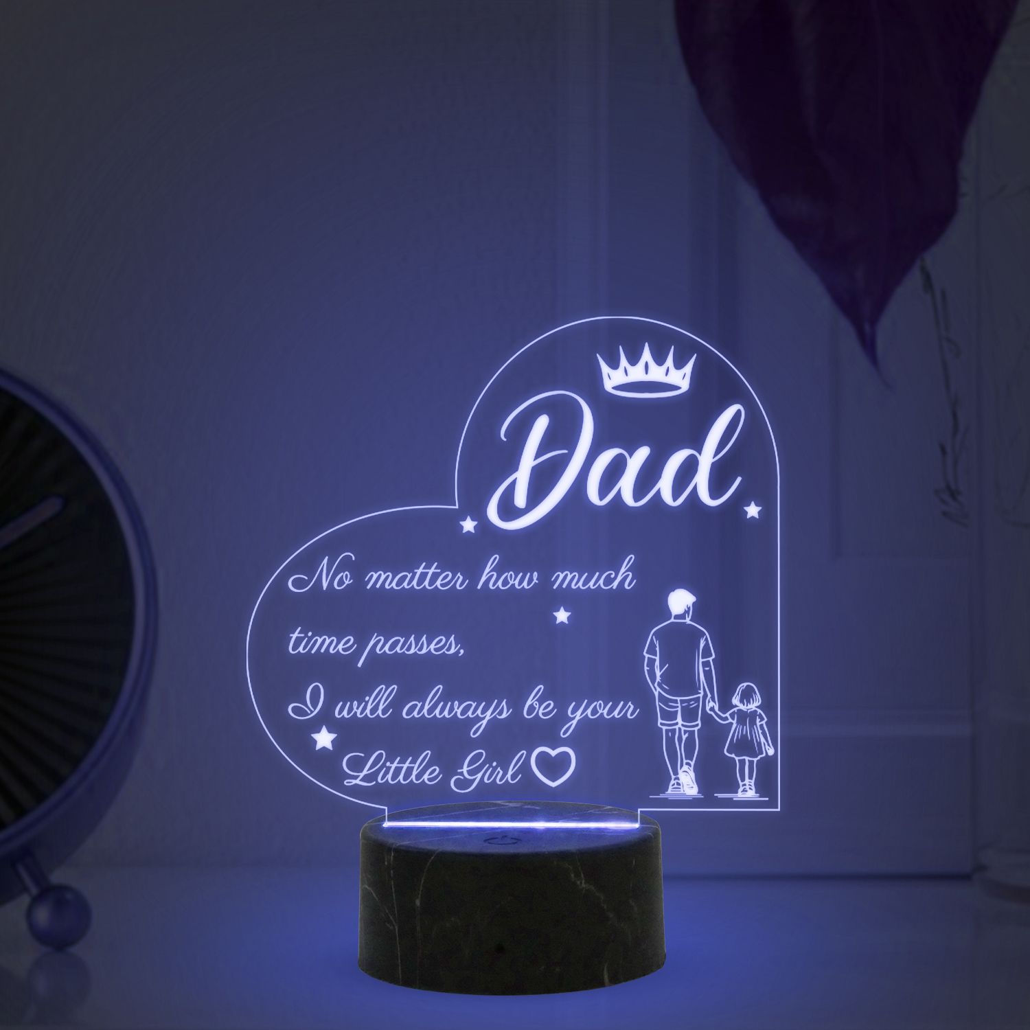 3D Illusion Acrylic Night Lamp Gift for Dad | Fathers Day Gift Table Lamp-image-30