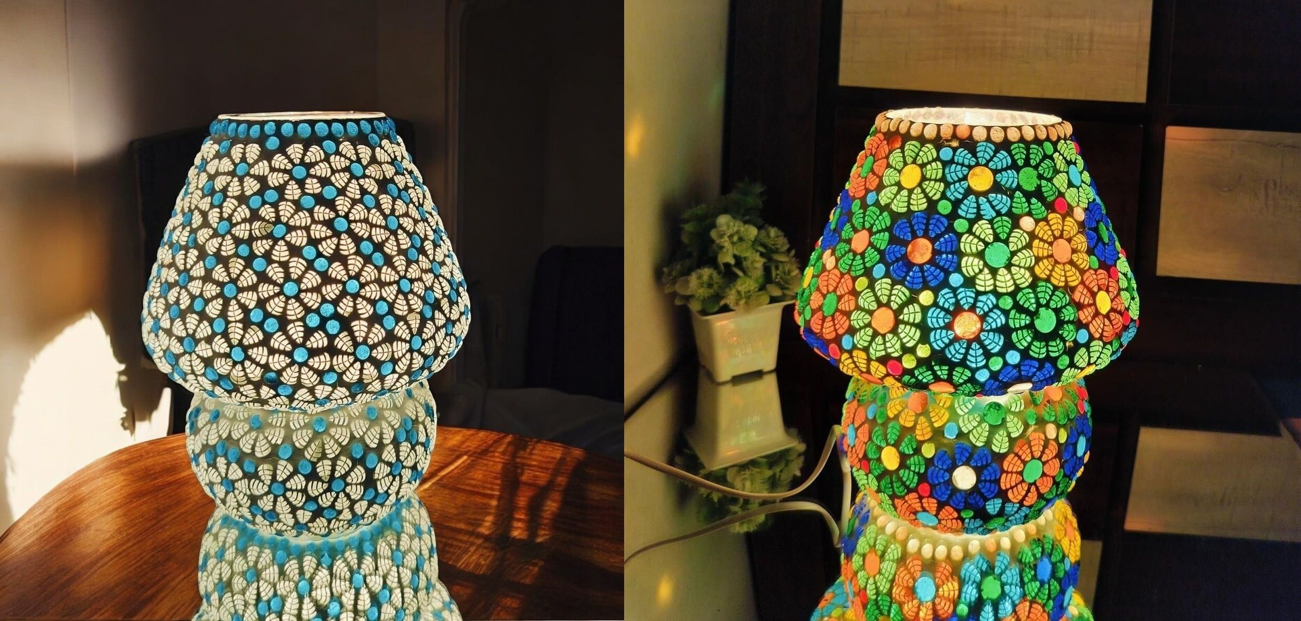 Decorative Glass Table Lamp | Handcrafted Ambient Light for Home & Bedroom Table Lamp-image-31
