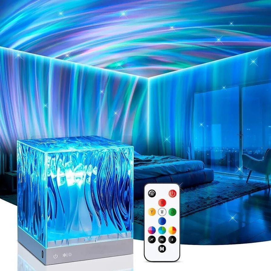 3D Ocean Wave Projector Lamp Romantic LED Night Light With Remote_NP125 Night Lamp-image-33
