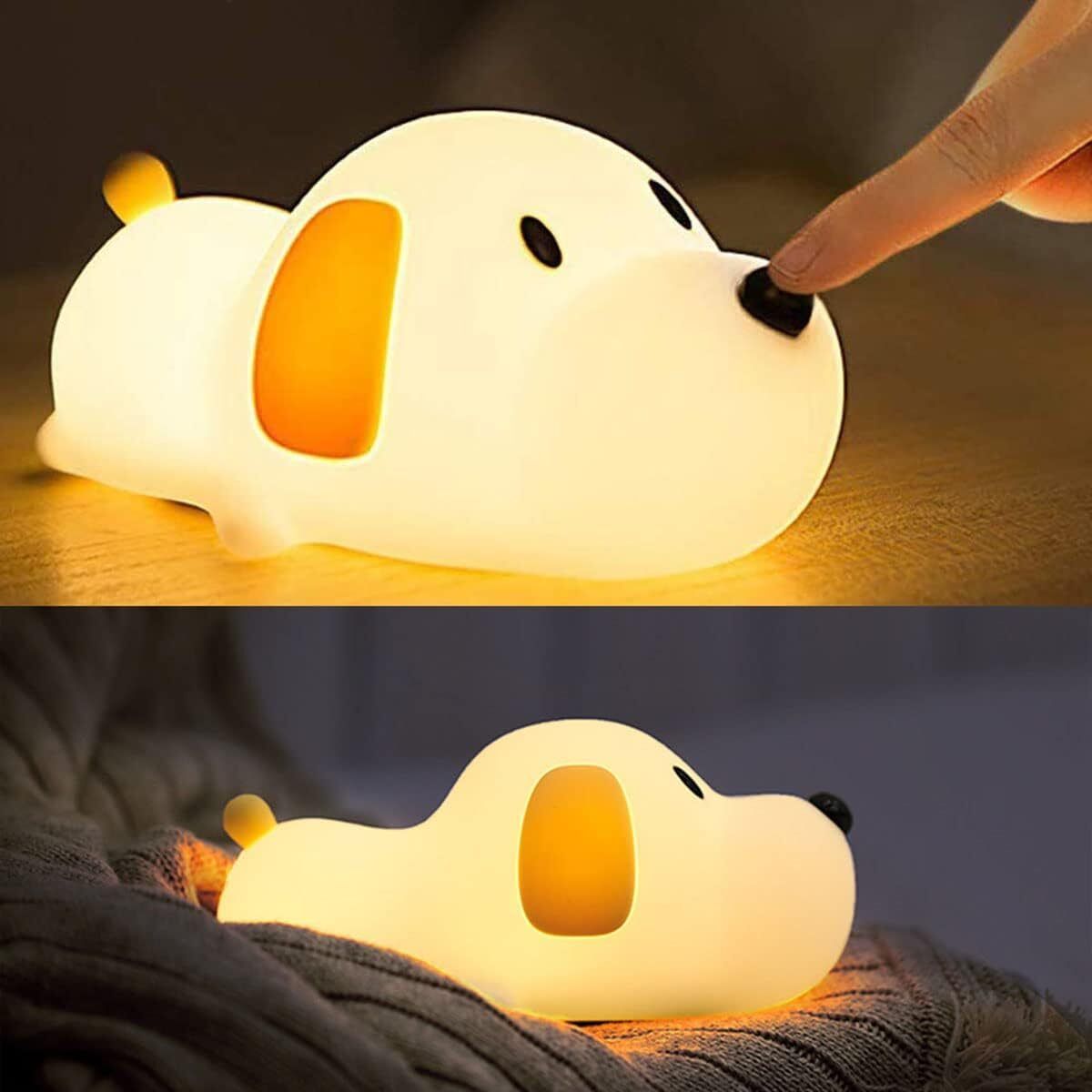 Cute Dog Silicon USB Rechargeable Night Light Lamp Night Lamp-image-21