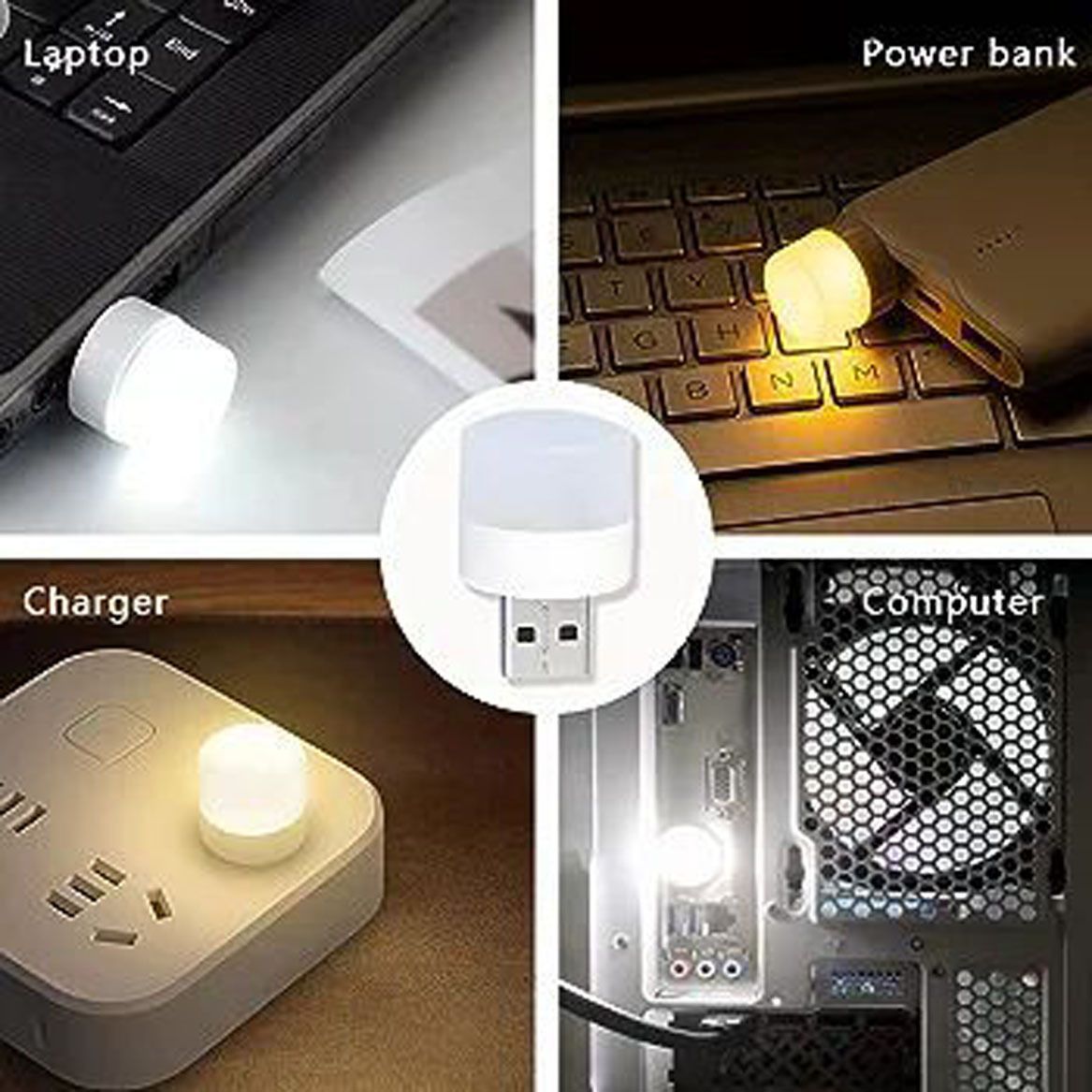 USB plug & Play Energy efficient LED light /Emergency light X4.104 (Pack of 4) LED Lantern