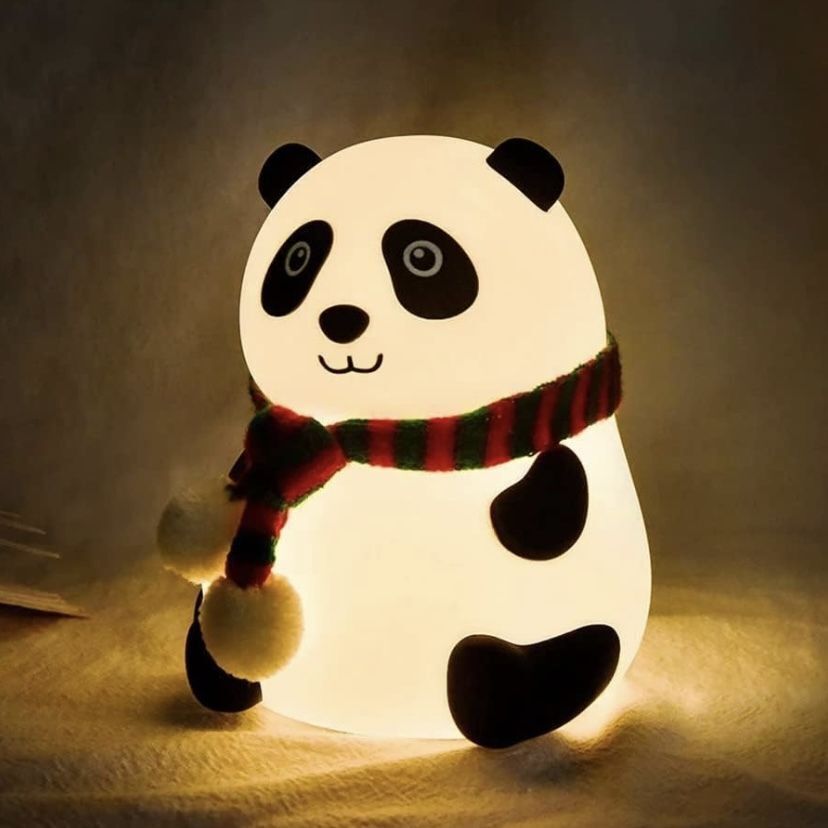 JPGC Cute Panda Silicon Night Lamp USB Rechargeable 7 Color Changing For Kids-302 Smart Sensor Light-picture-16