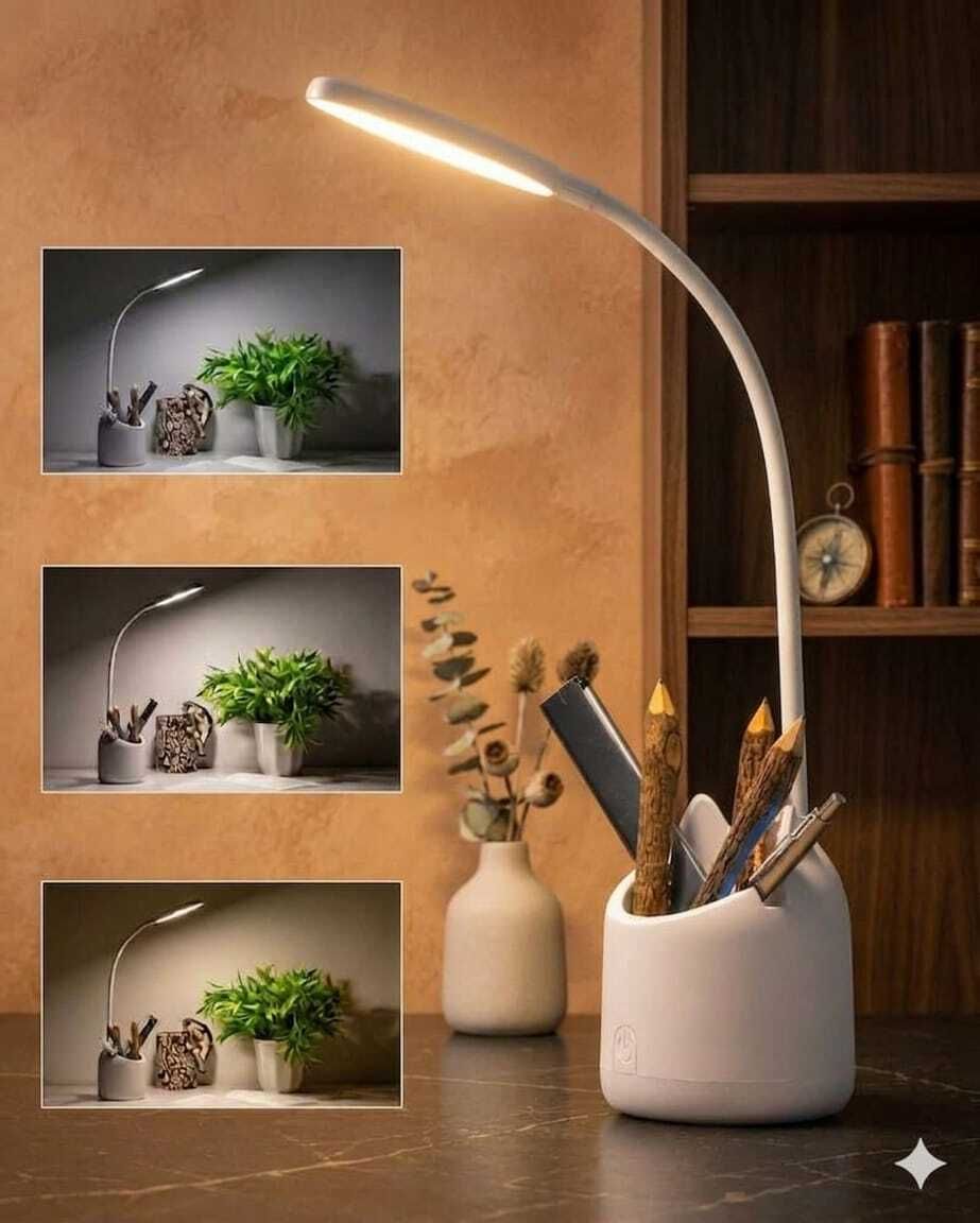 tandmhomeappliances Rechargeable LED Touch Control Table Lamp with 3 Brightness Levels,USB Charging. Study Lamp-picture-29