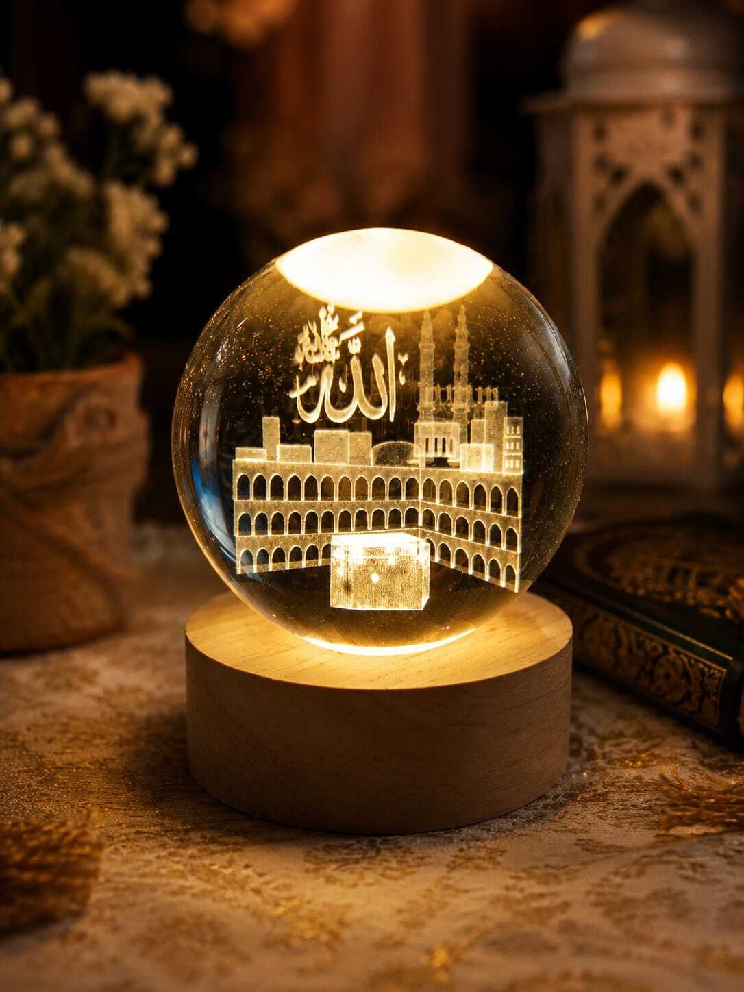 Table Decor Gift for Home Office Mosque Night Lamp Table Lamp-image-47