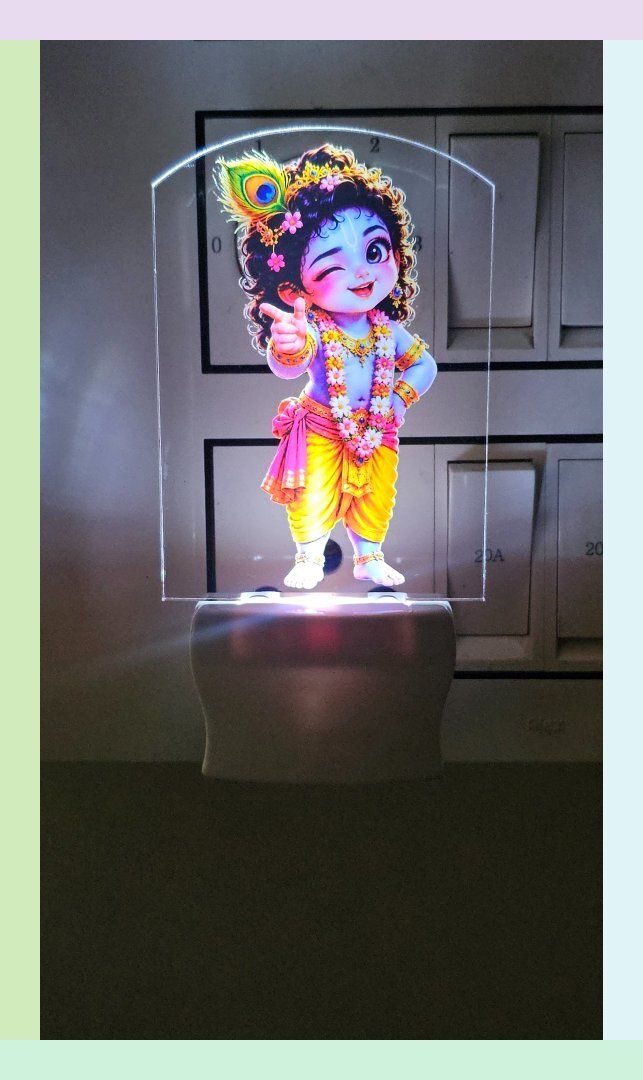 ukani Baby Krishna 3D LED UV HD Printed Acrylic Decorative Lamp For Gift,Temple Night Lamp-picture-25